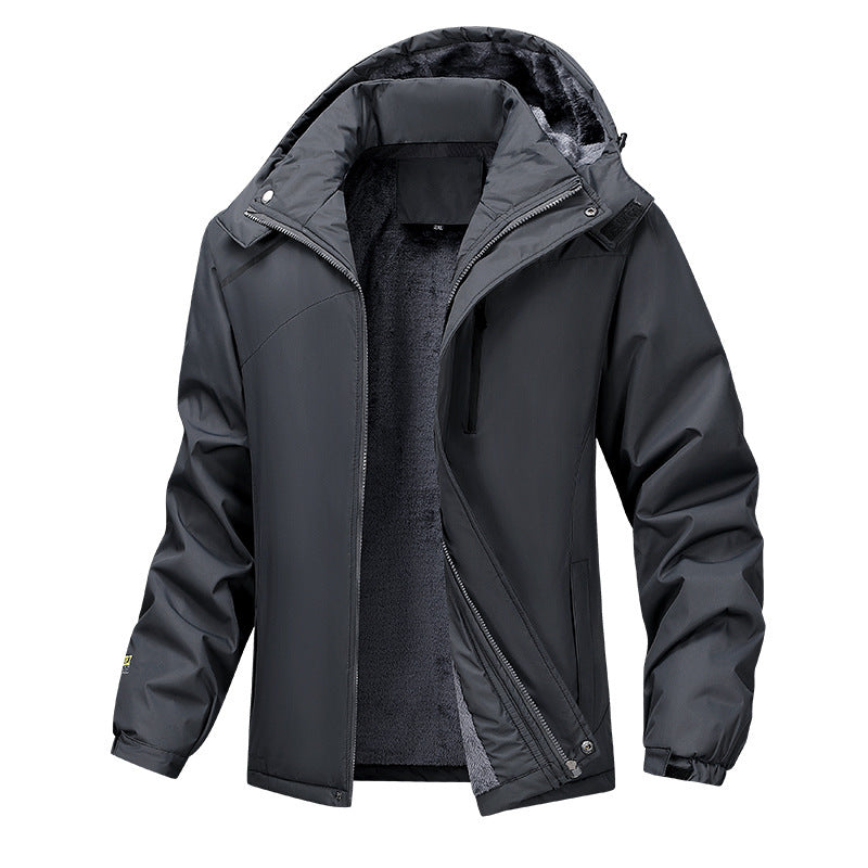 Manteau à capuche chaud grande taille pour hommes