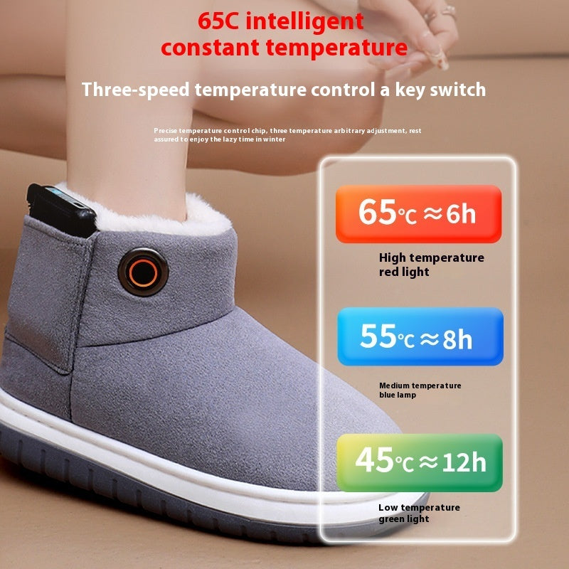 Electric Heating Cotton Boots for Winter Comfort