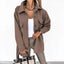 Chaqueta Elegante con Solapa y Cinturón para Mujeres - Abrigo Casual de Primavera Otoño