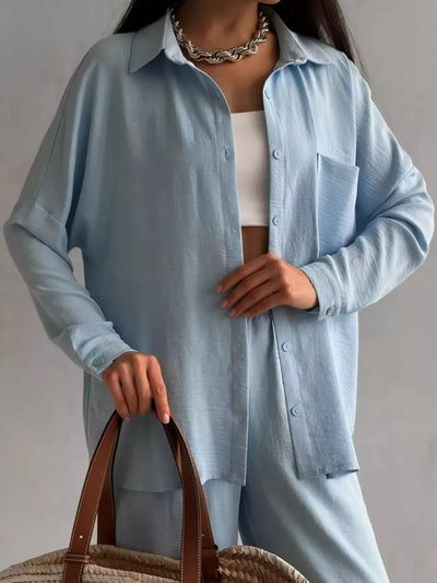Premium Button Down Shirt and Pants Set