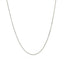 Sterling Silver Rhodium Plated Cable Chain 0.6mm