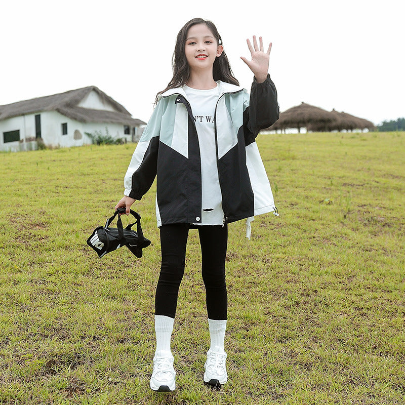 Children's Spring Trench Coat - Stylish & Comfortable