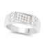 0.23 Carat Genuine White Diamond Sterling Silver Engagement Ring