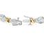 10k Two-Toned Gold Baguette-Diamond Weave Bracelet - 7"
