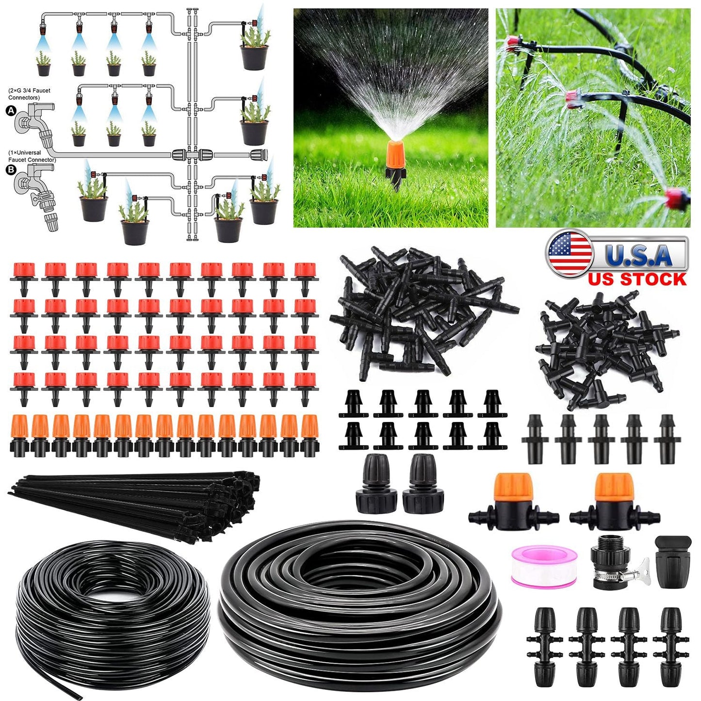 Kit de Riego por Goteo Premium para un Riego Eficiente del Jardín