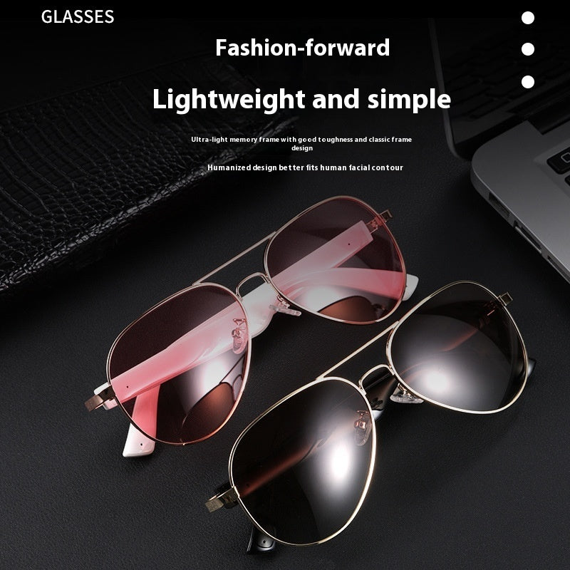 Smart AI Translation Glasses with Bluetooth and UV Protection