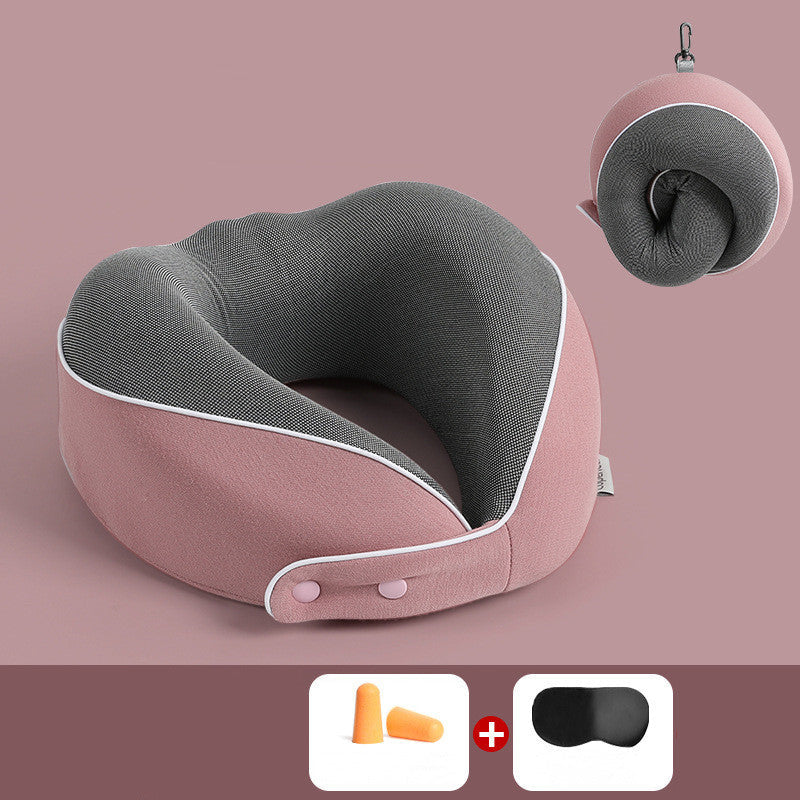 Premium Memory Cotton Travel Nap Pillow