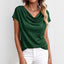 Casual Solid-Color Short-Sleeve Top for Everyday Style