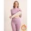 Sous-vêtements thermiques pour femmes avec doublure en peluche