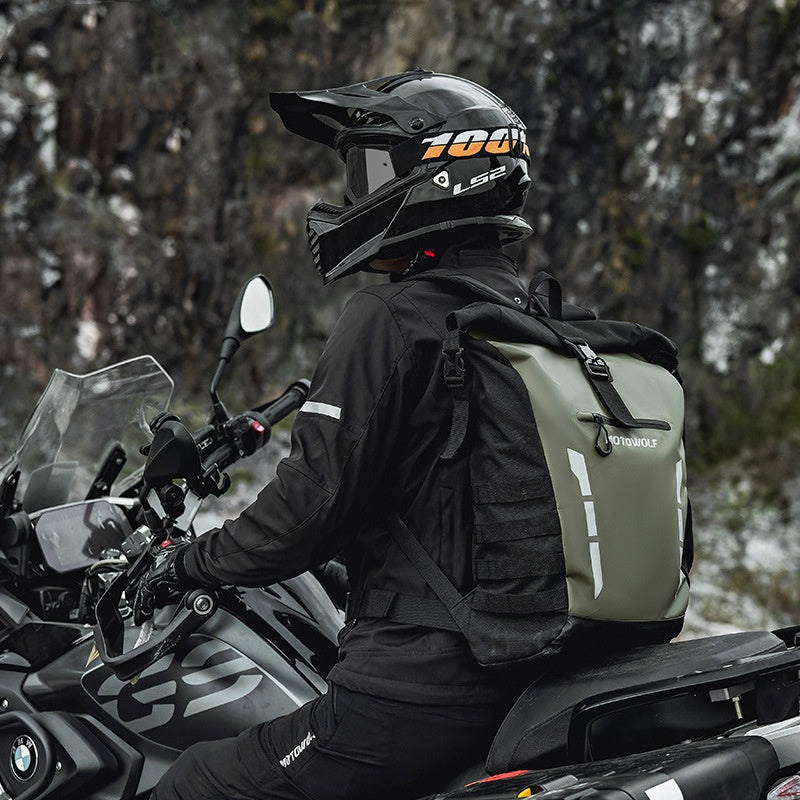 Mochila de Motocicleta Impermeable Premium