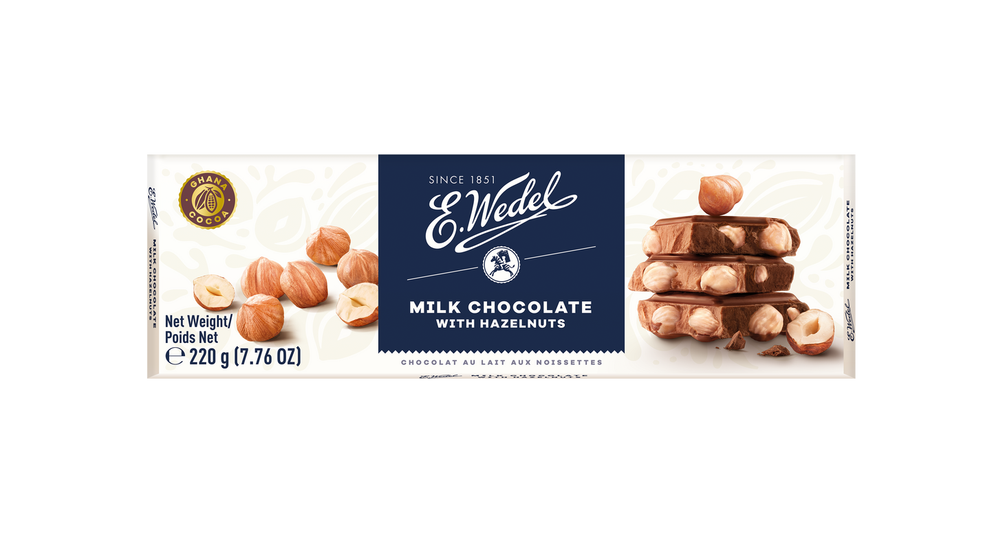 Wedel Luksusowa Chocolate with Hazelnut 220g