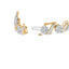 Bracelet en lien floral en or jaune 10k avec diamants - 5,00 cttw