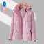 Women's Minimalist Printed Waterproof Outdoor Jacket