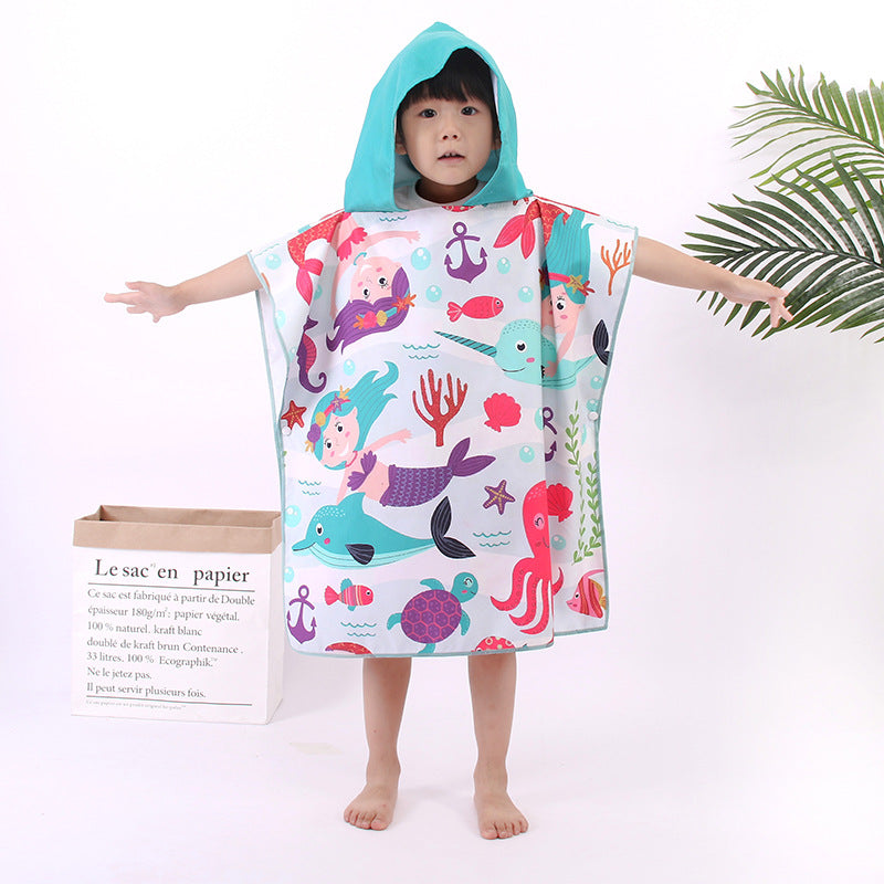 Microfiber Children's Double-Sided Velvet Beach Towel