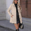 Manteau Femme Casual à Col Montant Automne Hiver