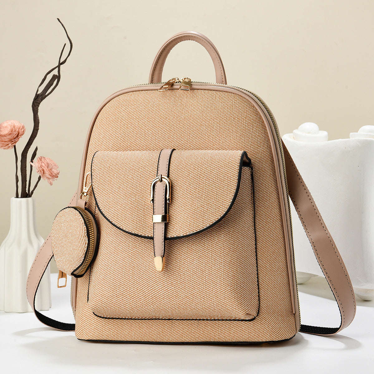 Sac à dos de voyage polyvalent à une épaule pour femmes