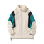Chaqueta cortaviento impermeable de talla grande para hombre con cuello alzado