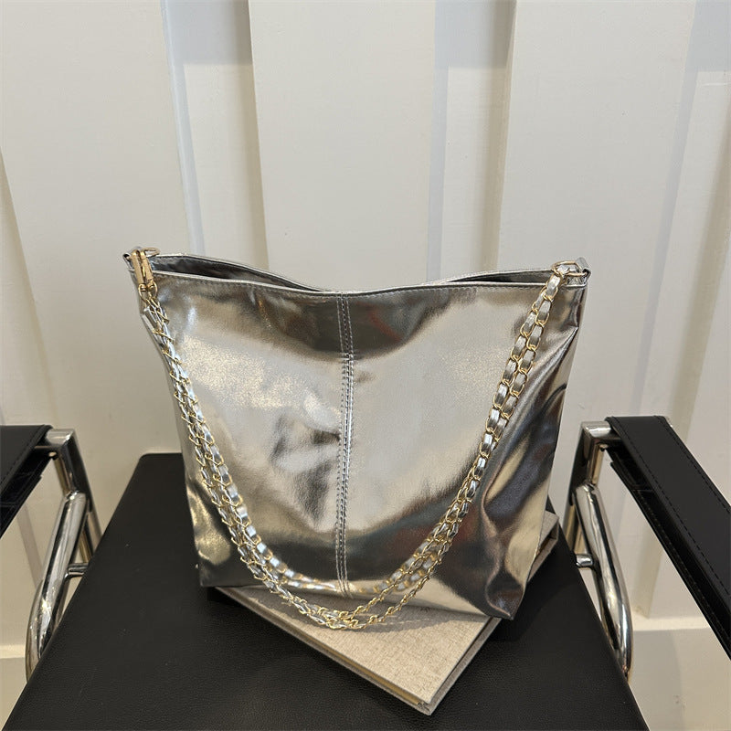 Sac à bandoulière texturé premium grande capacité pour femmes