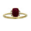 Natural 1.38ct Ruby Diamond Ring in 14KT Yellow Gold