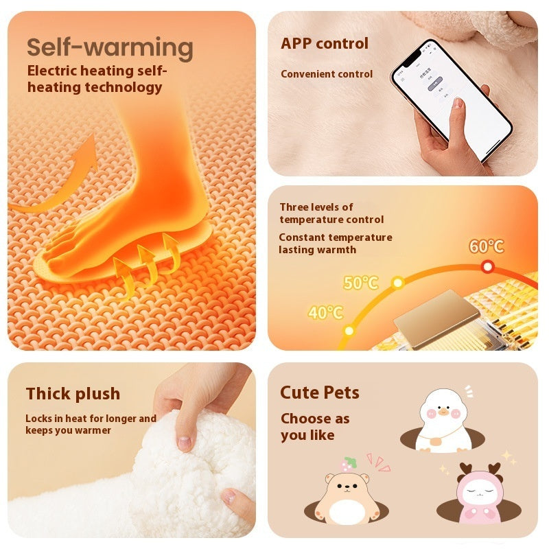 Thickened Fleece Electric Heating Socks