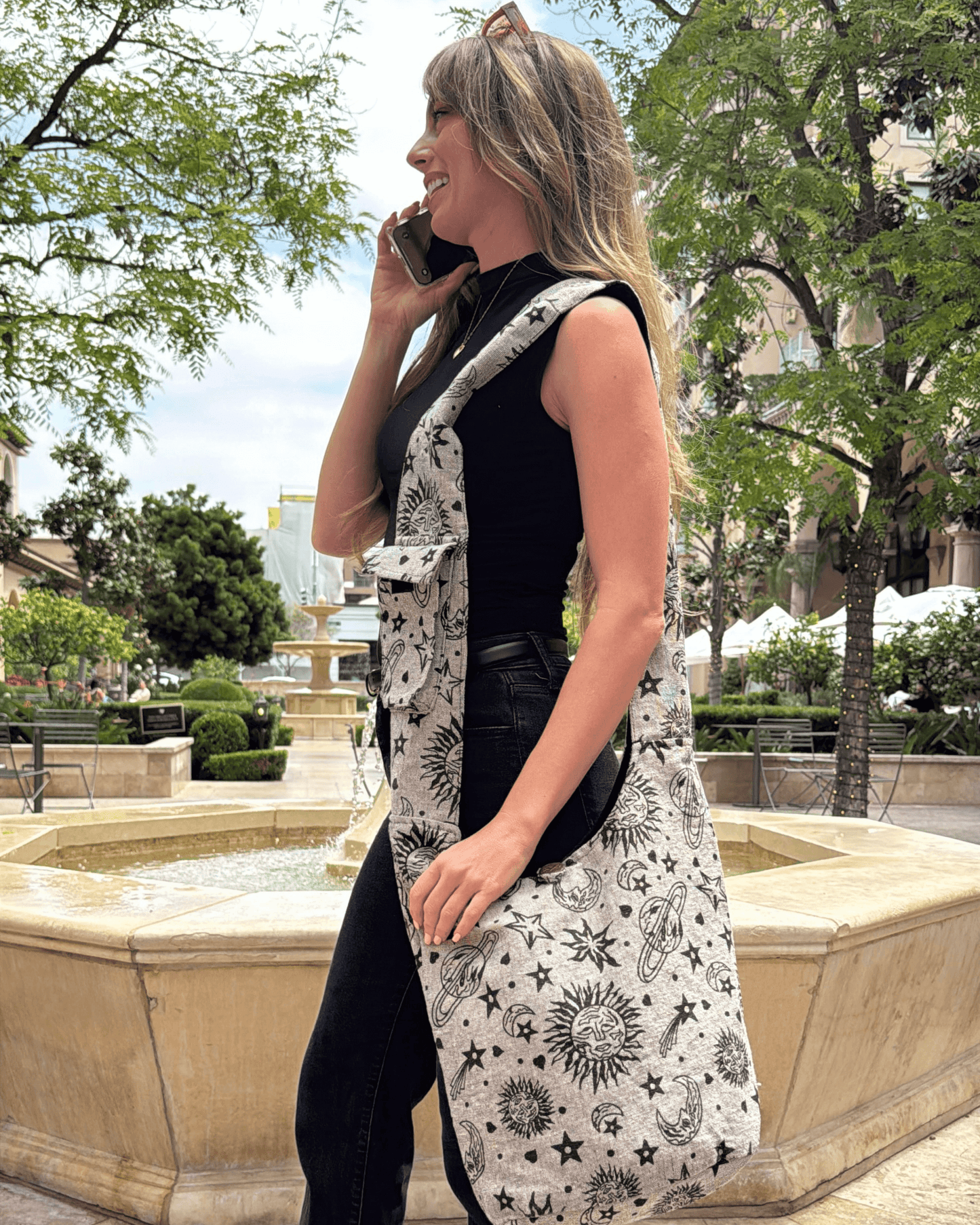 Celestial Print Hobo Bag - Kathmandu Collection