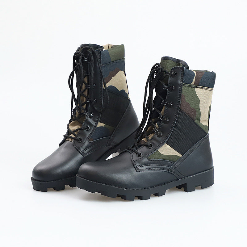 Bottes de randonnée désert en camouflage antidérapantes premium pour hommes