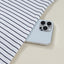 White Striped Round Neck Short Sleeve Mini Dress Casual & Playful Everyday Look Dress - Korvel