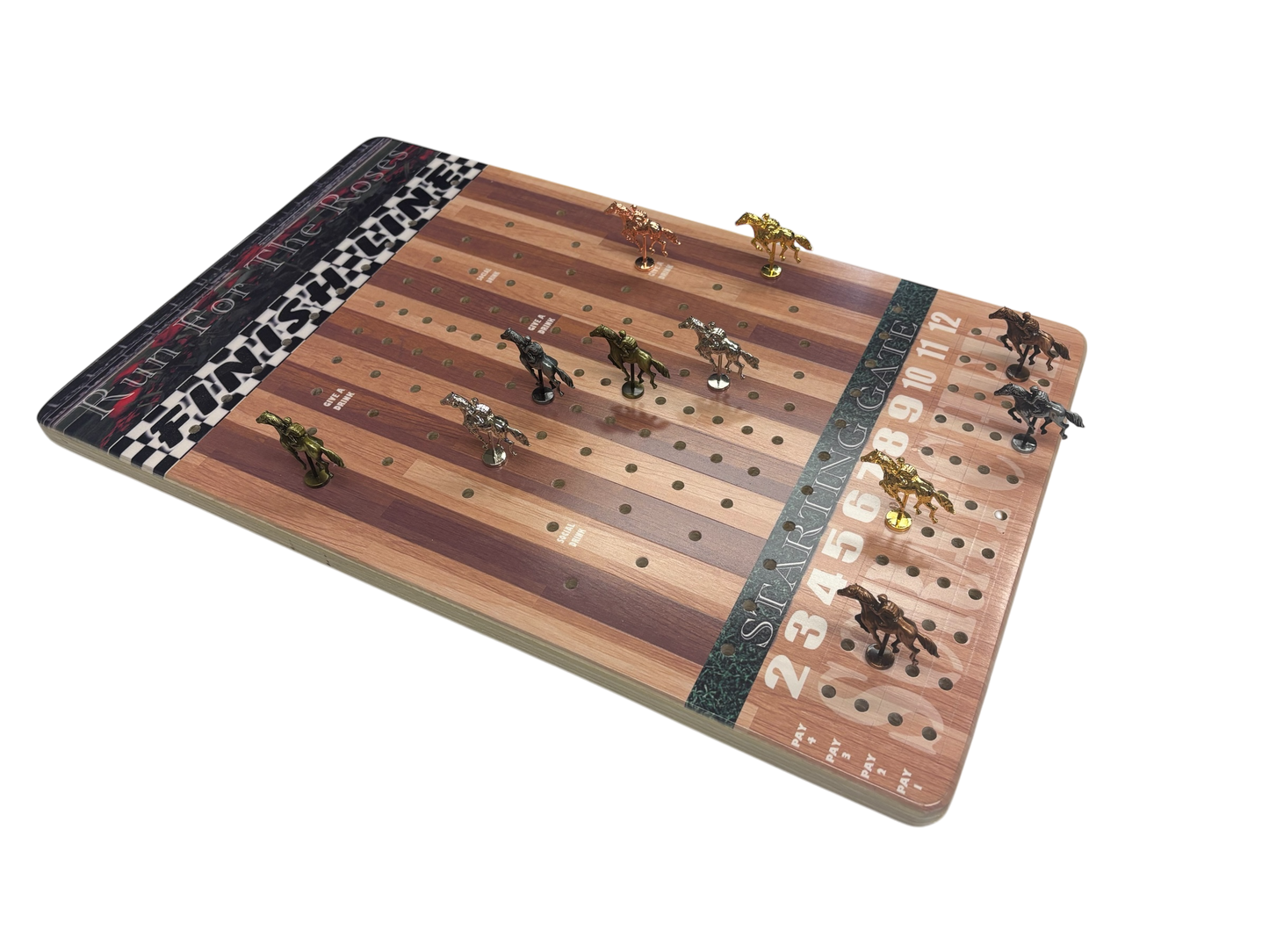 Exciting Horse Racing Party Game - Striped Track Edition - Korvel