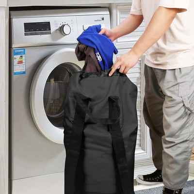 Sand-free Waterproof Oxford Cloth Drawstring Travel Laundry Carrier
