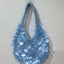 High-End Handmade Natural Sequin Shoulder Bag for Women