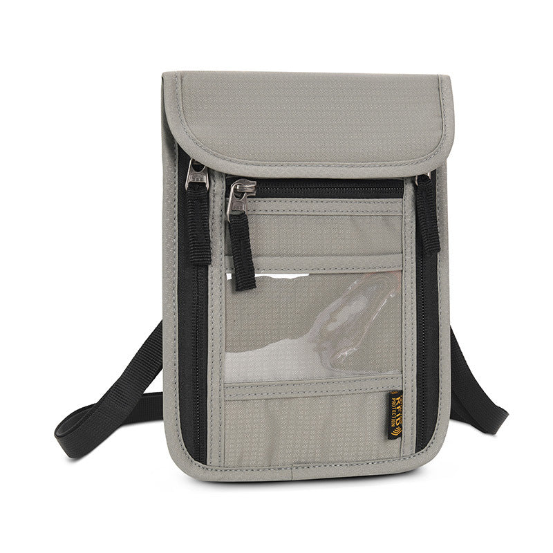 Multifunctional Passport Bag with Ticket Clip - Large Capacity