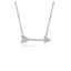 Diamond Arrow Pendant in 14k White Gold
