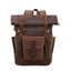 Bolsa de Viaje de Lona Impermeable Vintage con Cera de Aceite