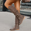 Botas de Mujer de Suede con Cremallera Lateral y Tacón Bajo Elegante