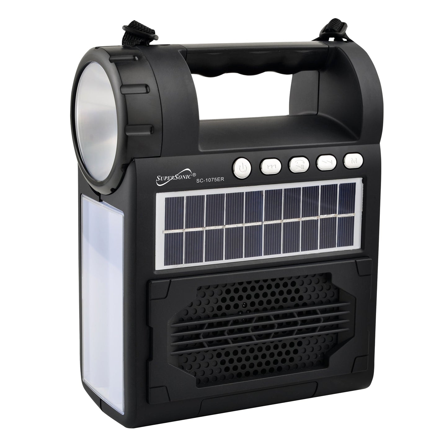 Haut-parleur solaire Supersonic avec radio FM et lanterne