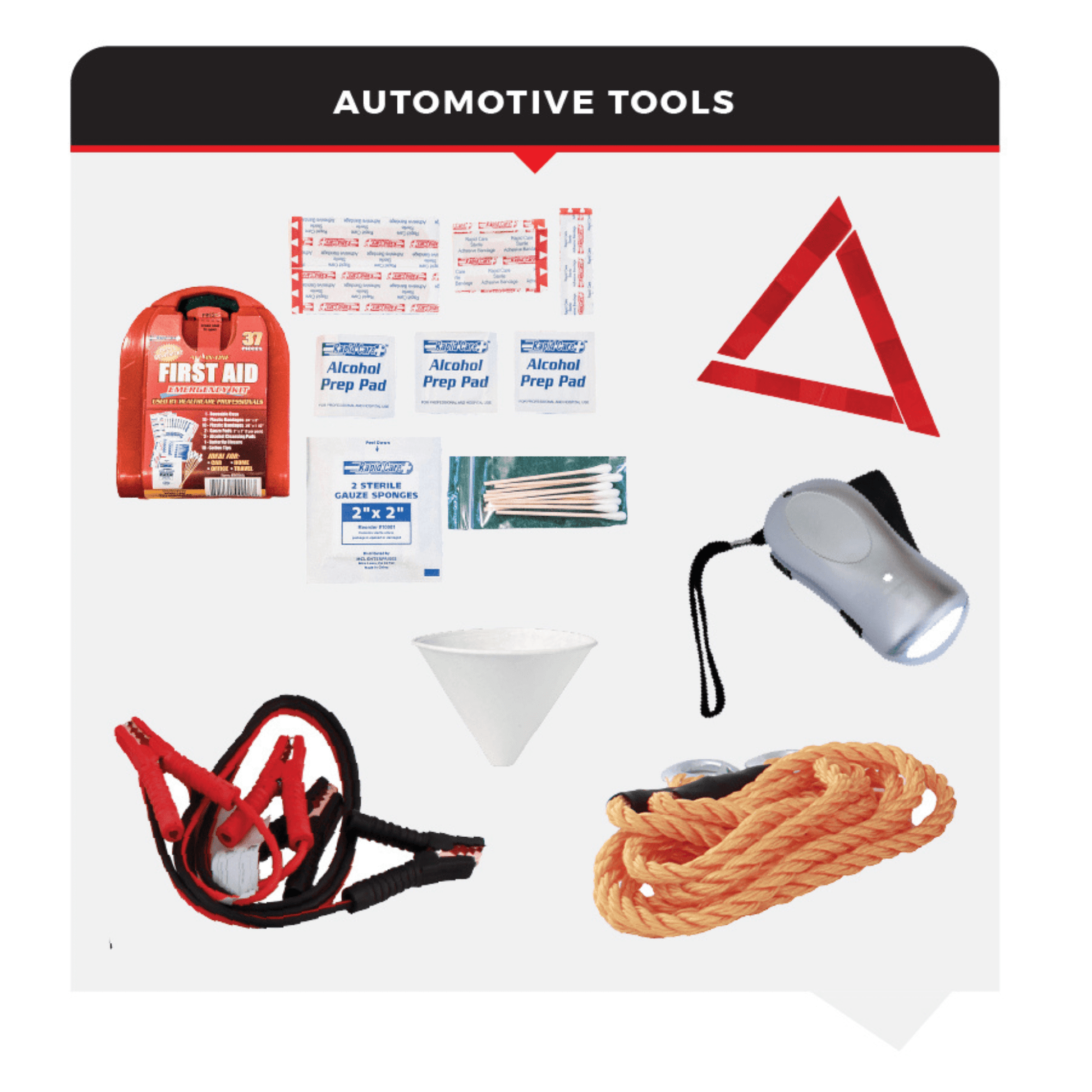 WSK Emergency Auto Kit – Roadside Essentials for Car & Truck Safety - Korvel