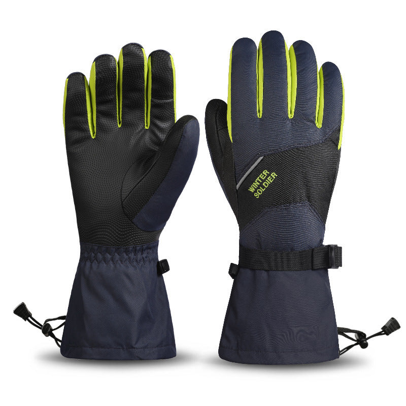Gants de ski d'hiver en nylon premium pour adultes