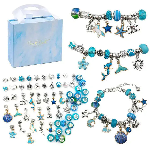 Kit de Charms de Joyería Navideña - Set DIY de 112 Piezas