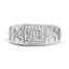 14K White Gold Plated 0.21 Carat Genuine Diamond Ring