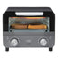 COOK WITH COLOR Mini Toaster Oven - 600W Precision Timer, Auto Shutoff, Grey