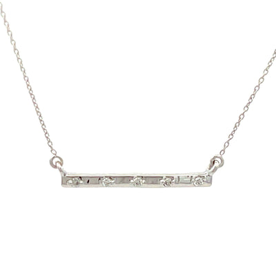 Pendentif de mode en diamant naturel en or blanc 14KT