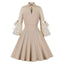 Robe de fête rétro en maille brodée élégante des années 1950