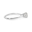 Bague de fiançailles solitaire en diamant cultivé en laboratoire en or blanc 14K - Taille 7