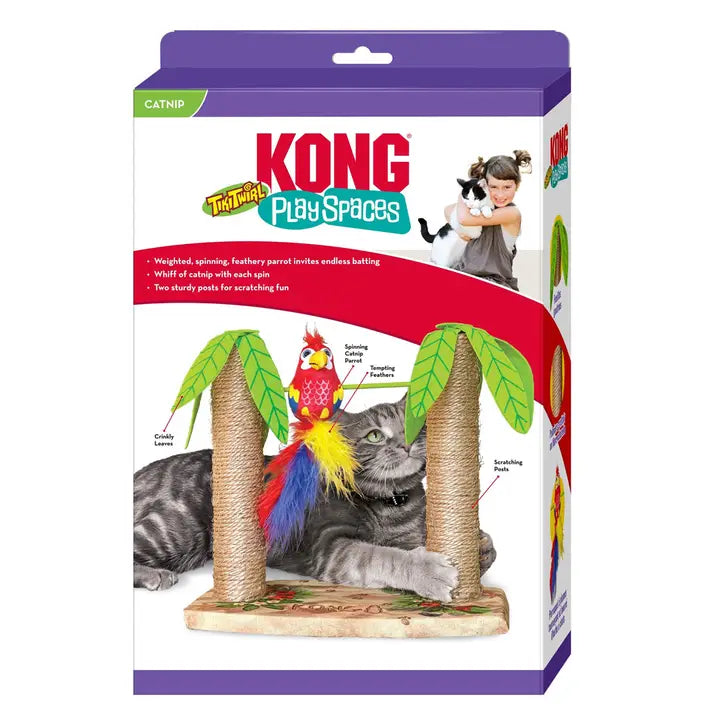 Kong Play Spaces Tiki Twirl Juguete para Gatos