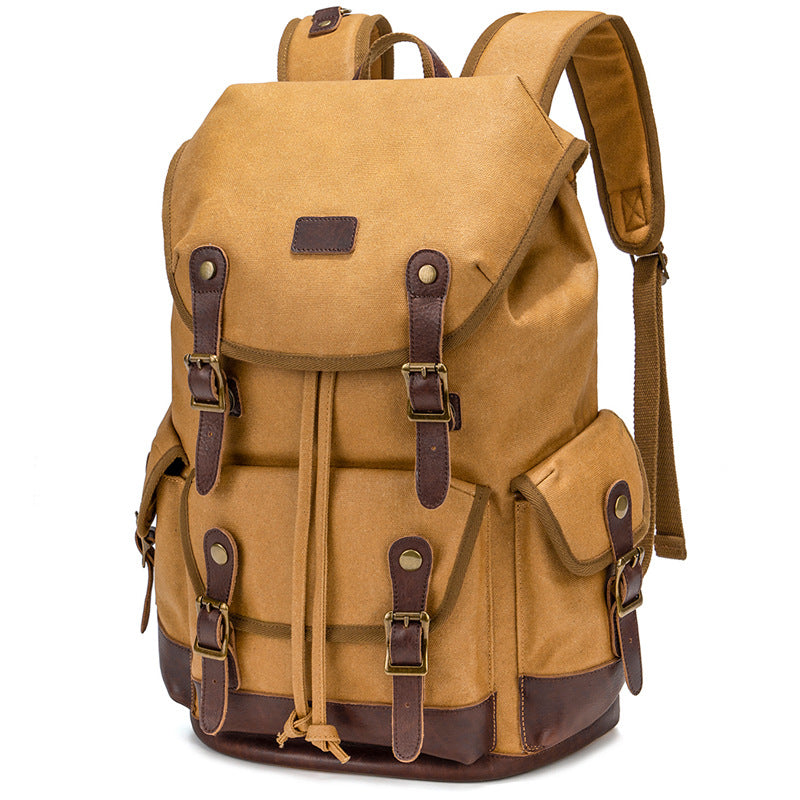 Mochila de Senderismo Vintage Impermeable de Gran Capacidad