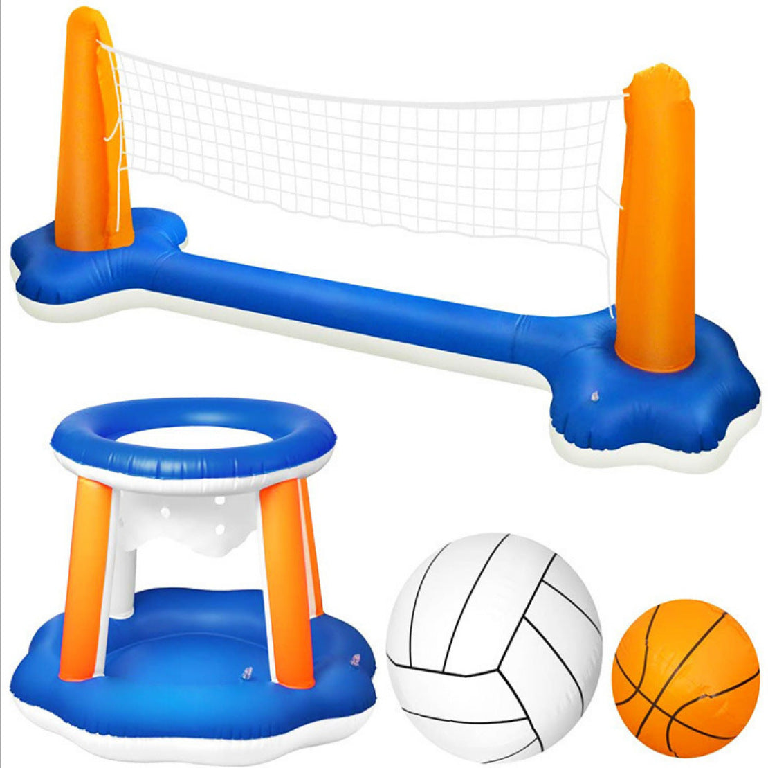 Inflatable Water Volleyball Rack for Pool and Beach Fun