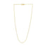 Collar de cadena ajustable de oro amarillo de 14k