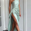 Elegant One-Shoulder Backless Slit Dress for Women