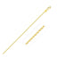 14k Yellow Gold Diamond Cut Cable Link Chain - 1.50 mm