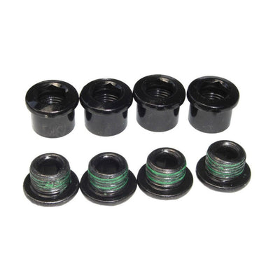 SRAM Dual-Hex Chainring Bolt Set - 8pc Steel Black